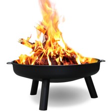 Feuerschale Terrasse Feuerstelle 80 cm Heizlüfter Abnehmbare Beine Öfen Grills