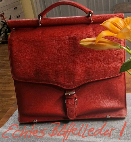 Elegante aktentasche büro rot - elegante,