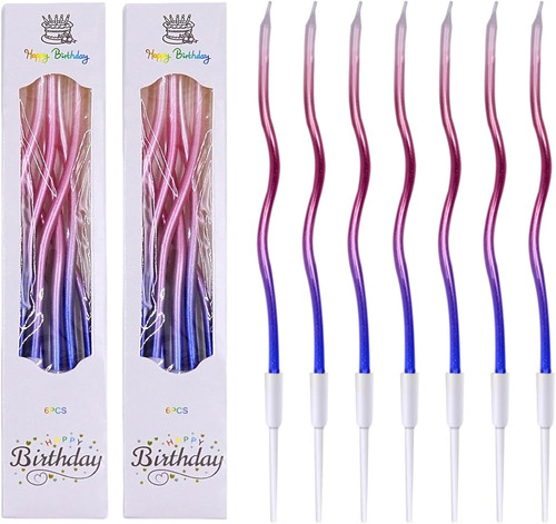 Spiral kuchenkerzen 12pcs - spiral, kuchenkerzen,
