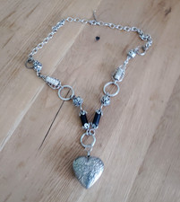 Lange Kette modeschmuck mit großen Anhänger Herz