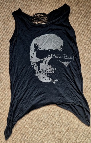 Top oberteil gothic rock skull - oberteil,
