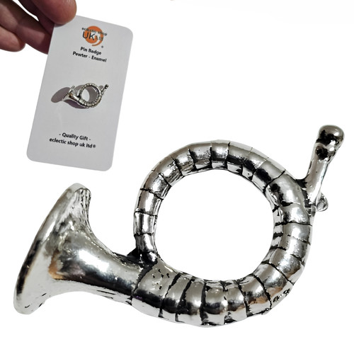 Jagd horn zinn anstecknadel - jagd,