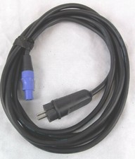 Power Netzkabel 3 x 2,5 mm² Neutrik Powercon / Schuko 5m schwarz Ozoflex H07RN-F