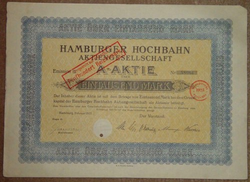 Lot hamburger hochbahn - lot, x
