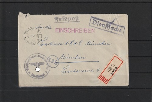 Feldpost dienstsache brief - dienstsache, r-brief