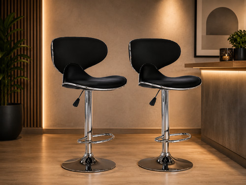 Barhocker 2er set - , schwarz