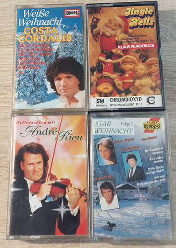 Weihnachts musikkassetten - musikkassetten, /