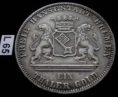 Bremen taler 1865 - bremen,