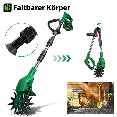 Faltbar akku gartenfräse - faltbar,