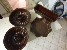 Backformen aus Keramik Gugelhupf, Frankfurter Kranz, Kastenform und Stern