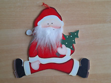 Weihnachtsmann mit Bart zum Anhängen, Holz, 24,5x24cm, Nr. 203