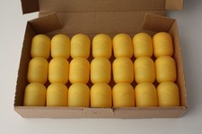 21 leere Ü-Ei Kapseln Hüllen VAR. 2 in gelb - basteln, Tombola, Hochzeit
