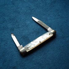 Solingen VOSS Taschenmesser Perlmutt Deutsche Handarbeit alt Vintage Messer Rar