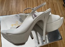 Neu grau Plateau Leder