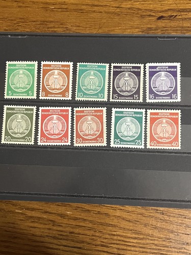 Ddr differemt stamps - ddr,, 10