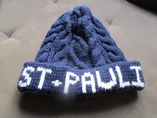 FC ST.PAULI  Wintermütze Blau/ Weiß gebraucht guter Zustand