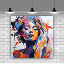 Gesicht Portrait Wandbild