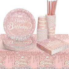 Rosegold Partygeschirr Set