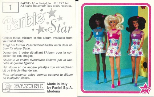 Panini sticker barbie - barbie, /