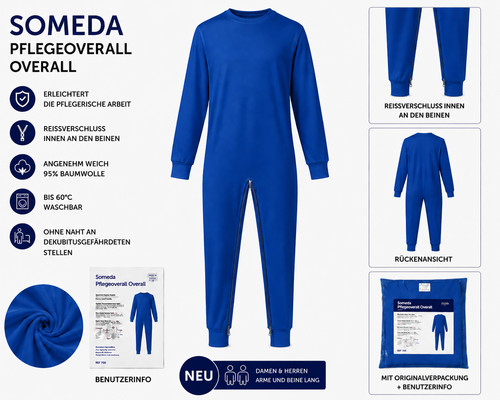 Pflegeoverall blau - pflegeoverall,
