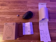 Logitech Lift Kabellose Vertikale Maus - Grafit (Rechtshänder)