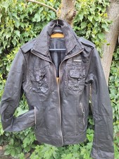 Superdry lederjacke bikerjacke - superdry,
