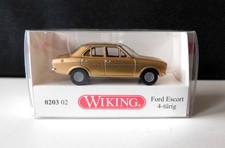 Wiking Modellautos 1:87, Ford Escort, gold metallic, 020302, OVP