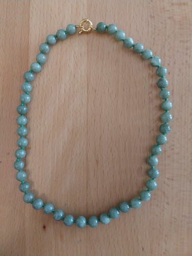 Grün jade kette mm - grün, kette,