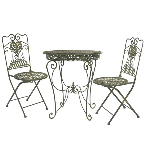 Bistro set antik grün - grün, 2
