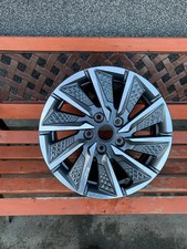 1x Alufelge 16 Zoll 6.5" 5x114.3 50ET Glanz Graphit 52910-G7700 Hyundai Ioniq Mg