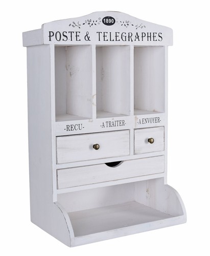Wandregal shabby chic holz - wandregal,
