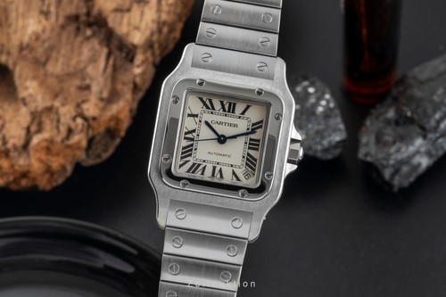 Cartier santos galbeé stahl - galbeé,