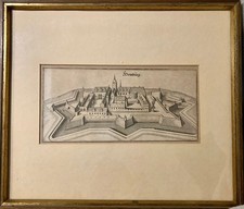 4 x Alte Stiche Schlösser