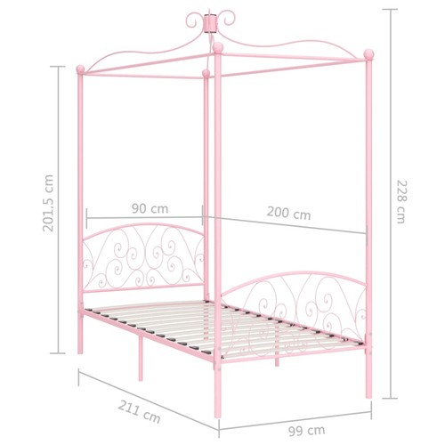 Himmelbett gestell metall - gestell,