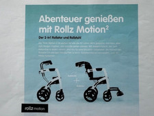 Rollator - Rollz motion schwarz zum, zum Rollstuhl umbaubar