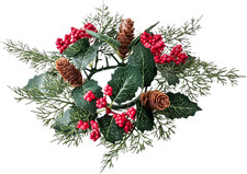 Weihnachtskränze für Haustür - Kerzenring Deko | Künstliche Tannenzapfen Dekorat