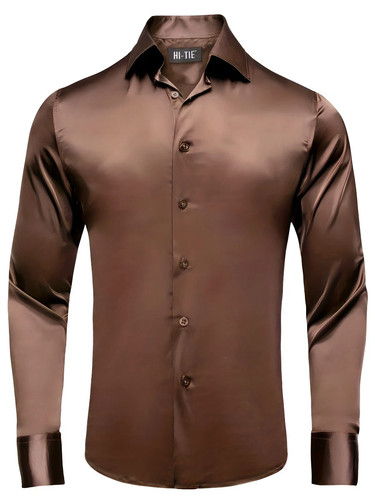 Herren glanz satinhemd - herren,