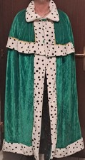 Karneval Fasching Königsmantel Mantel grün DEITERS