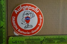 Alter Aufkleber Akkus Batterien DAIMON