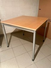 Kleiner Tisch Bürotisch Beistelltisch 80x80 mit verstellbarer Höhe