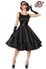 Satinkleid schwarz elegantes