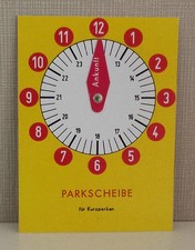Parkscheibe DDR Parkuhr parken Zeit gelb GDR