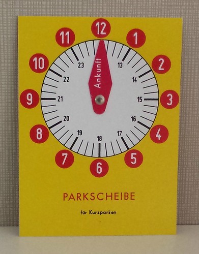 Parkscheibe ddr parkuhr - ddr, parken