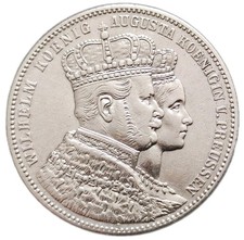 Preußen Thaler 1861 Silber