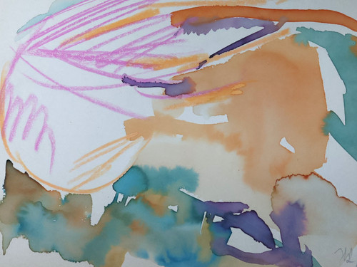 Lehmphul aquarell 1968 - aquarell,