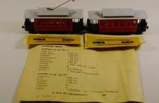 DDR GDR Spur H0 Leipziger Straßenbahn Triebwagen und Beiwagen siehe Bild 