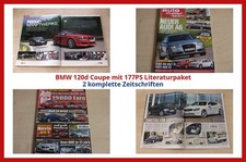 BMW 120d Coupe mit 177PS Literaturpaket - 2 komplette Zeitschriften