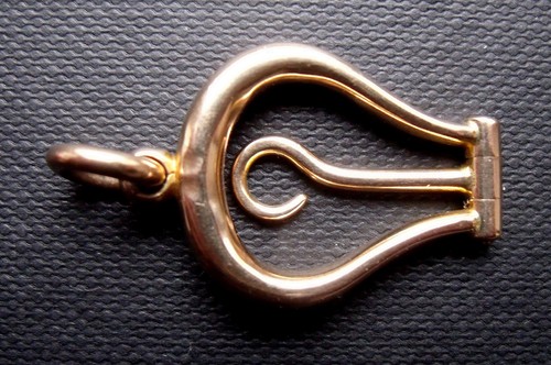 Antiker schnürhaken charm - antiker, |