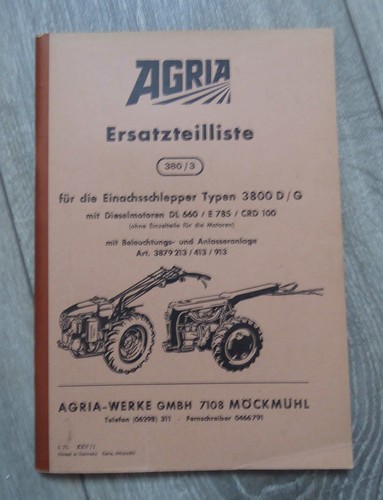Agria einachsschlepper 3800 - 3800, d