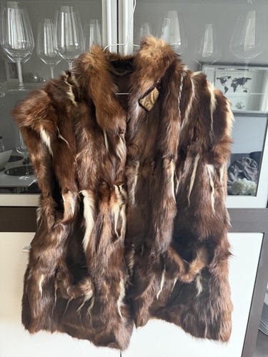 Vintage echtpelz weste - vintage, –